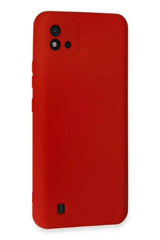 Realme C11 2021 Nano içi Kadife Silikon Kılıf - Kırmızı 3