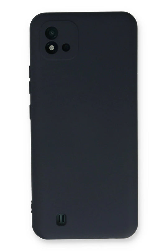 Realme C11 2021 Nano içi Kadife Silikon Kılıf - Lacivert