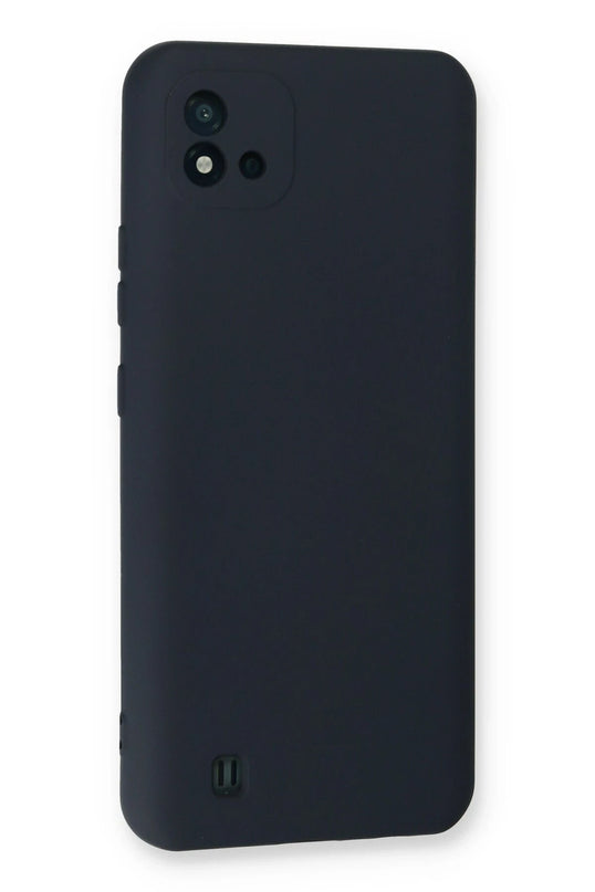 Realme C11 2021 Nano içi Kadife Silikon Kılıf - Lacivert 3
