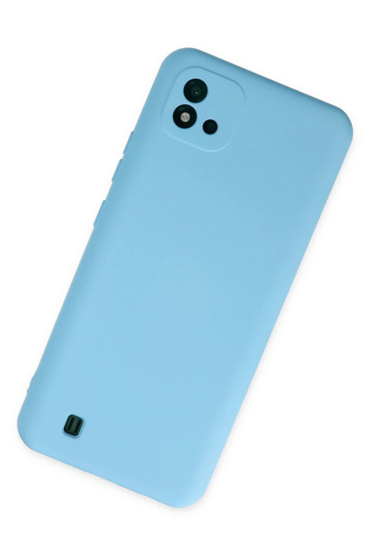 Realme C11 2021 Nano içi Kadife Silikon Kılıf - Mavi 2
