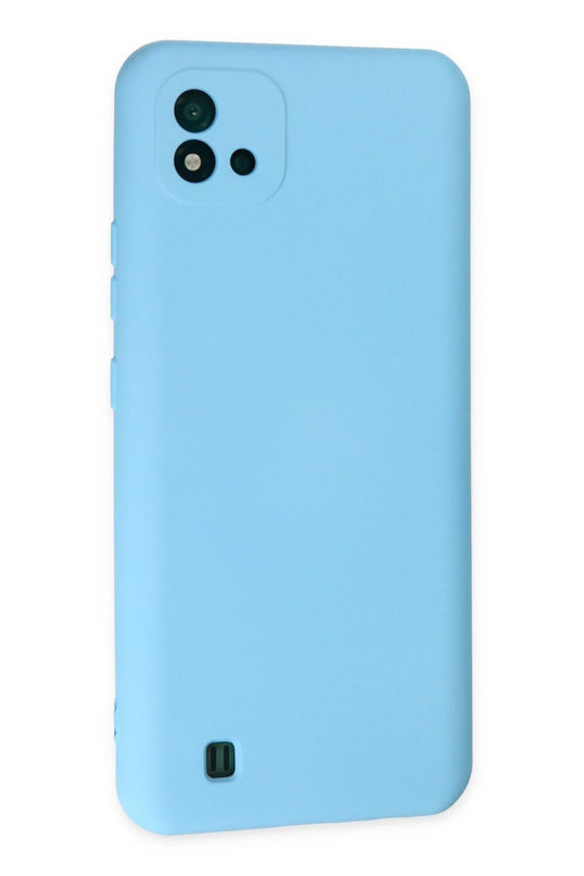 Realme C11 2021 Nano içi Kadife Silikon Kılıf - Mavi 3