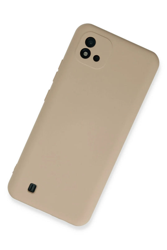 Realme C11 2021 Nano içi Kadife Silikon Kılıf - Pudra 2
