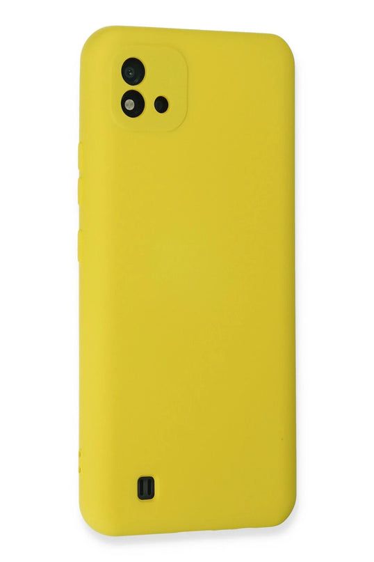Realme C11 2021 Nano içi Kadife Silikon Kılıf - Sarı 3
