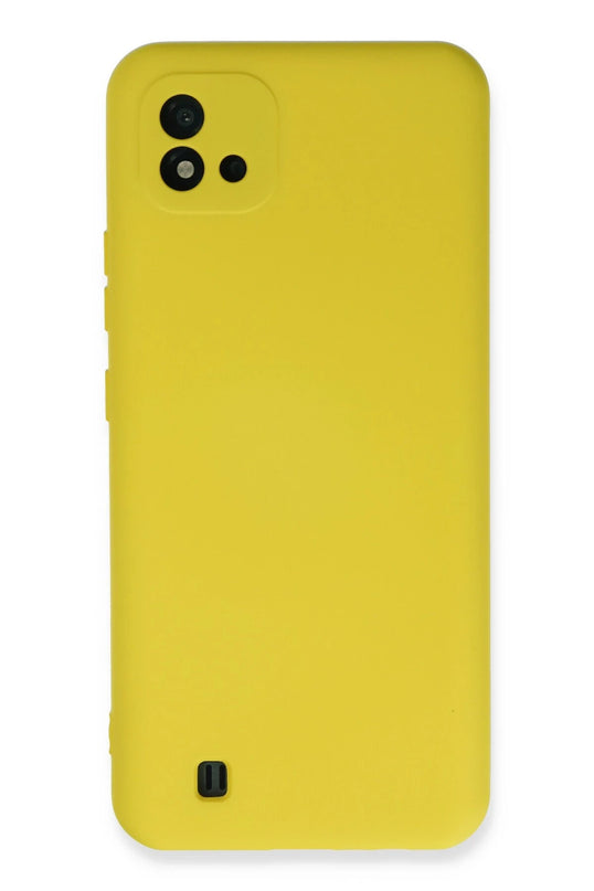 Realme C11 2021 Nano içi Kadife Silikon Kılıf - Sarı