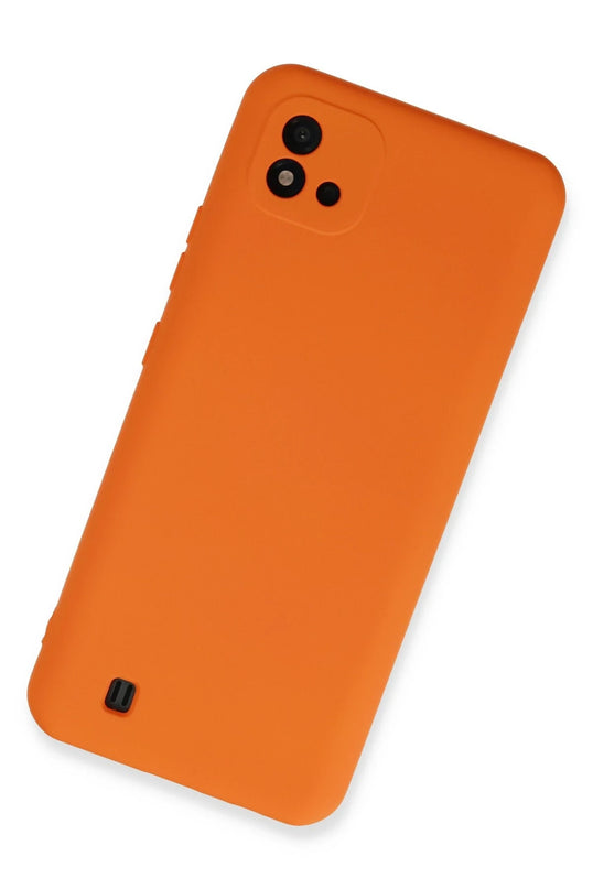 Realme C11 2021 Nano içi Kadife Silikon Kılıf - Turuncu 2