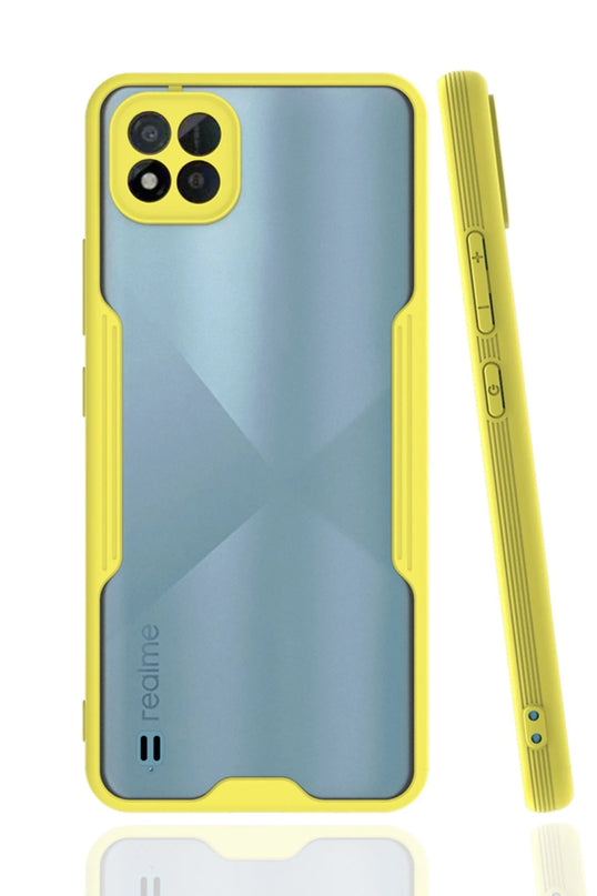 Realme C11 2021 Platin Silikon Kılıf - Sarı