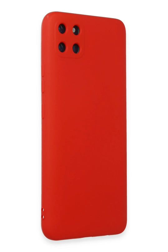 Realme C11 Nano içi Kadife Silikon Kılıf - Kırmızı 2