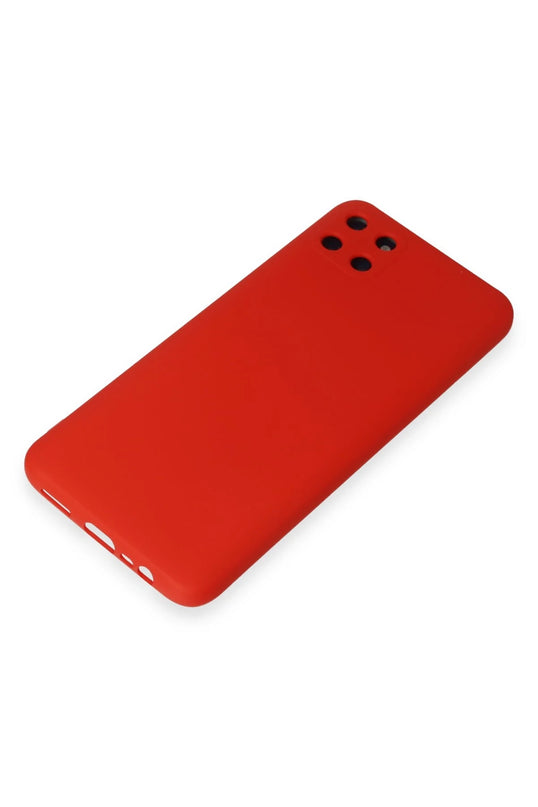 Realme C11 Nano içi Kadife Silikon Kılıf - Kırmızı 4