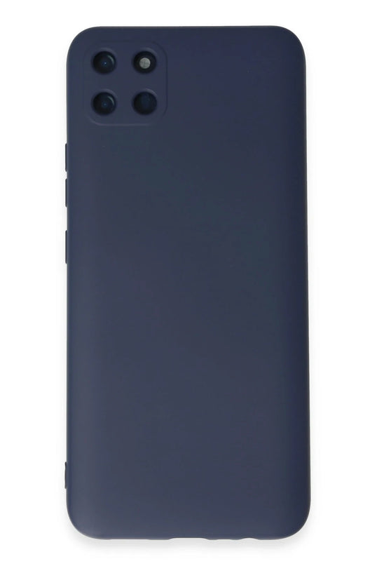 Realme C11 Nano içi Kadife Silikon Kılıf - Lacivert