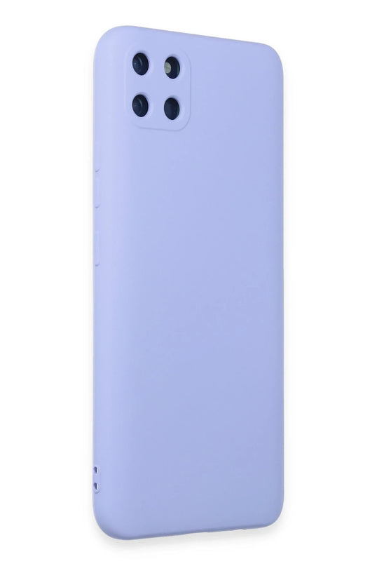 Realme C11 Nano içi Kadife Silikon Kılıf - Lila 2