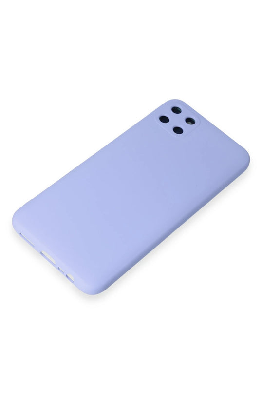 Realme C11 Nano içi Kadife Silikon Kılıf - Lila 4