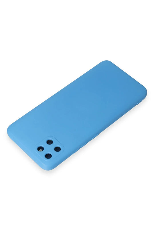 Realme C11 Nano içi Kadife Silikon Kılıf - Mavi 3