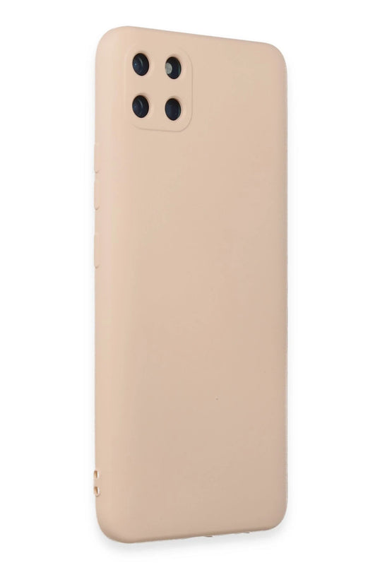 Realme C11 Nano içi Kadife Silikon Kılıf - Pudra 2