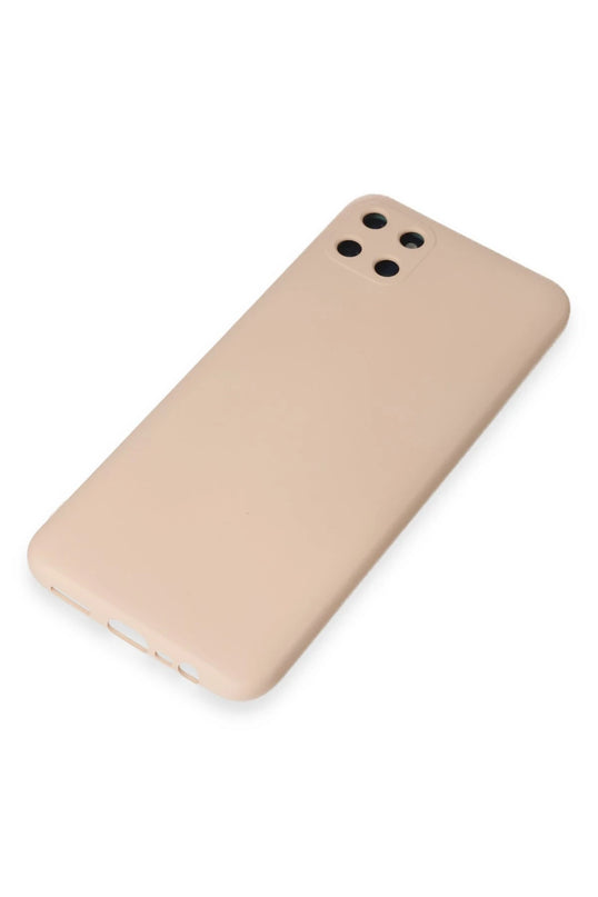 Realme C11 Nano içi Kadife Silikon Kılıf - Pudra 4