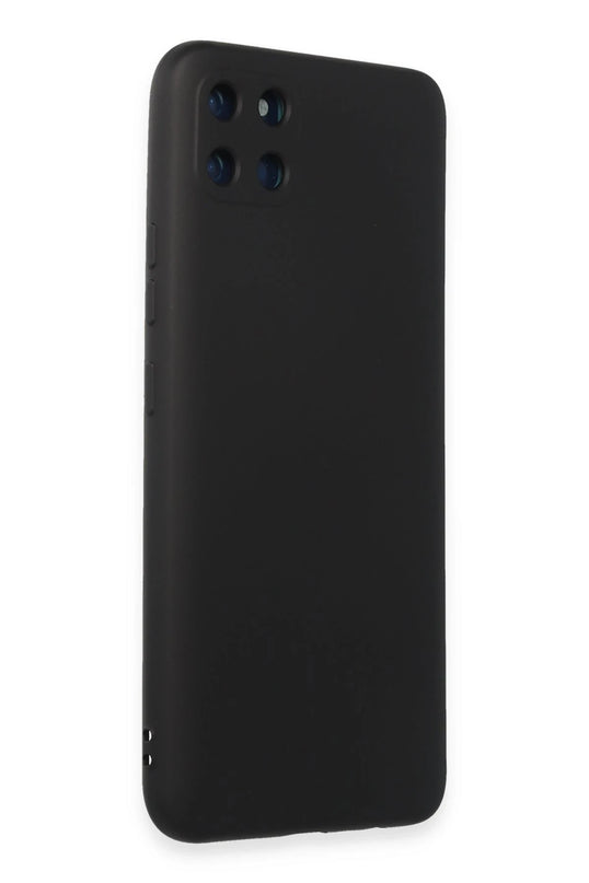 Realme C11 Nano içi Kadife Silikon Kılıf - Siyah 2
