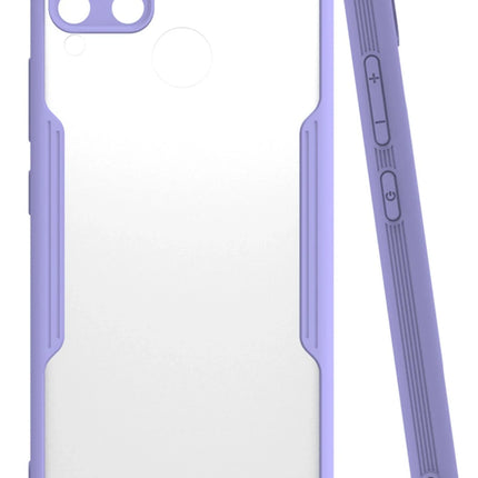 Realme C15 Platin Silikon Kılıf - Lila