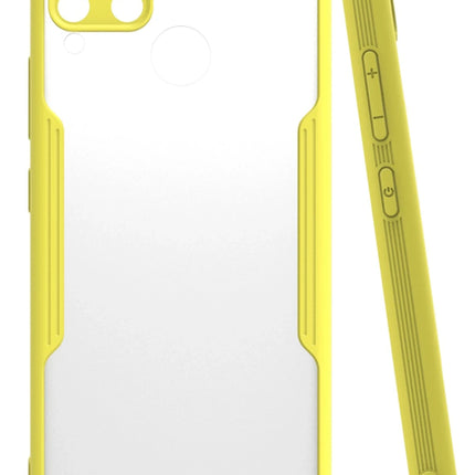 Realme C15 Platin Silikon Kılıf - Sarı