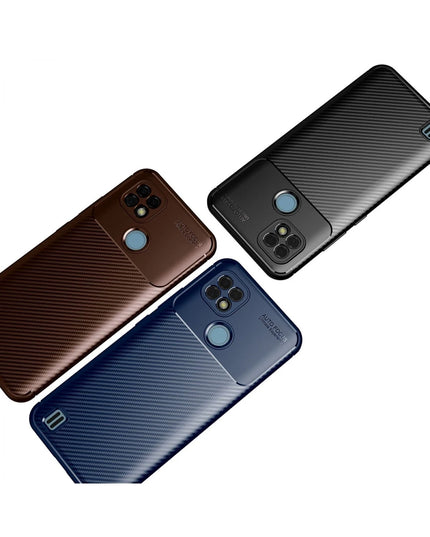 Realme C21 Auto Focus Karbon Kapak Kılıf - Lacivert 3