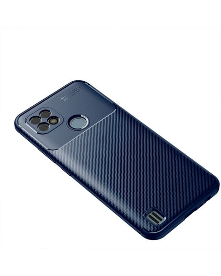 Realme C21 Auto Focus Karbon Kapak Kılıf - Lacivert 2
