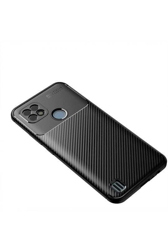 Realme C21 Auto Focus Karbon Kapak Kılıf - Siyah 2