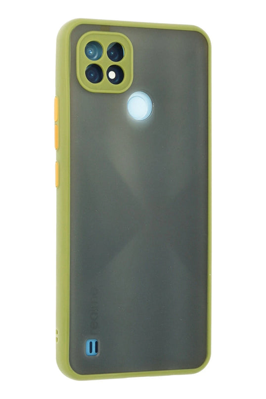 Realme C21 Montreal Silikon Kapak Kılıf - Açık Yeşil 3