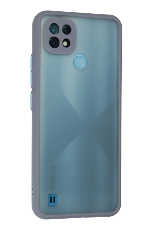 Realme C21 Montreal Silikon Kapak Kılıf - Gri 3