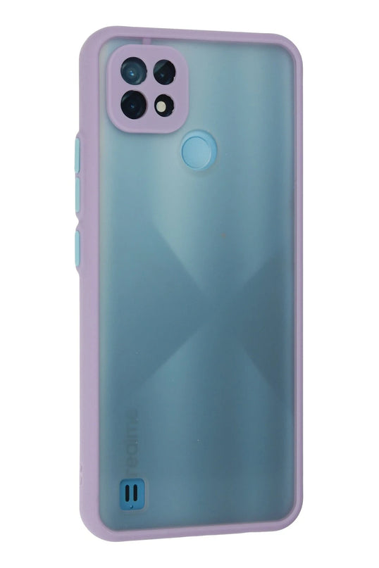 Realme C21 Montreal Silikon Kapak Kılıf - Mor 3