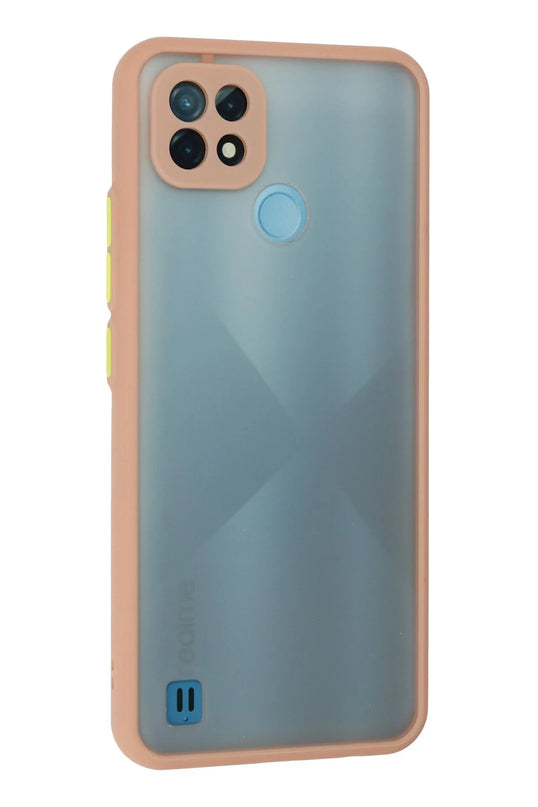 Realme C21 Montreal Silikon Kapak Kılıf - Pembe 3