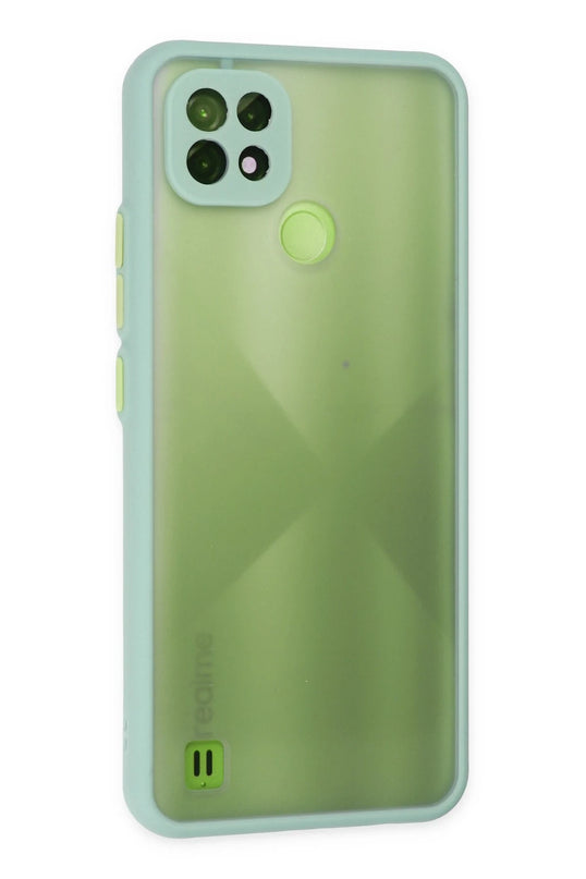 Realme C21 Montreal Silikon Kapak Kılıf - Turkuaz 3