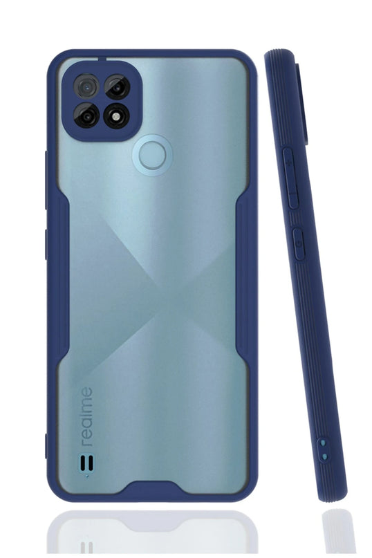 Realme C21 Platin Silikon Kılıf - Lacivert