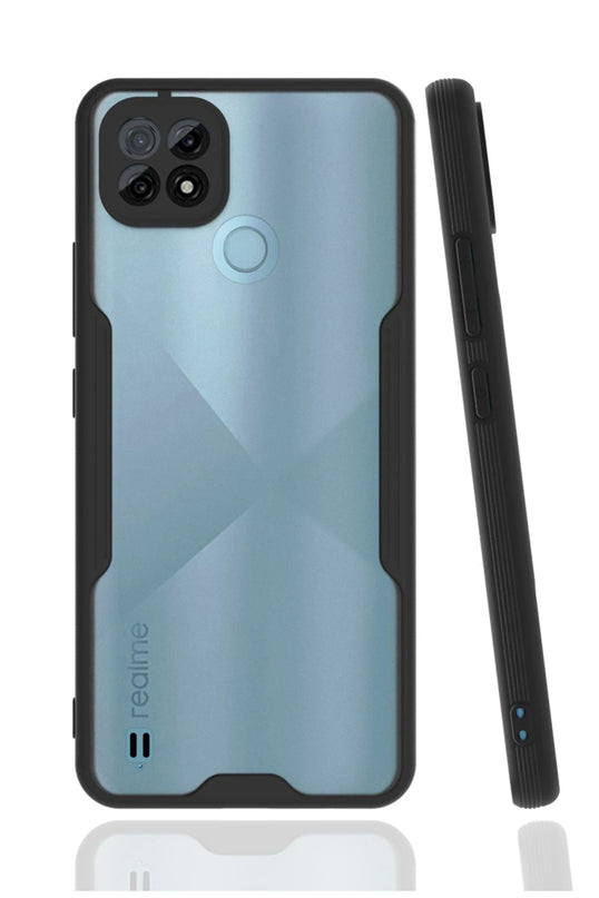 Realme C21 Platin Silikon Kılıf - Siyah