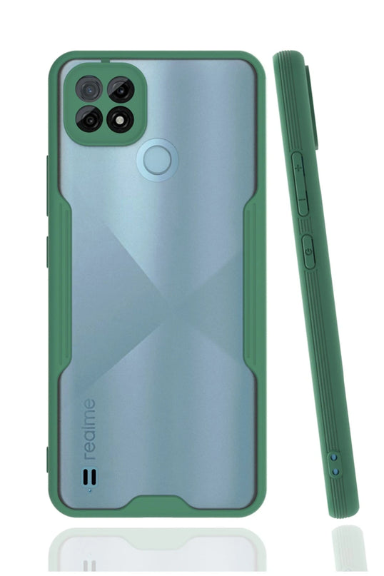 Realme C21 Platin Silikon Kılıf - Yeşil