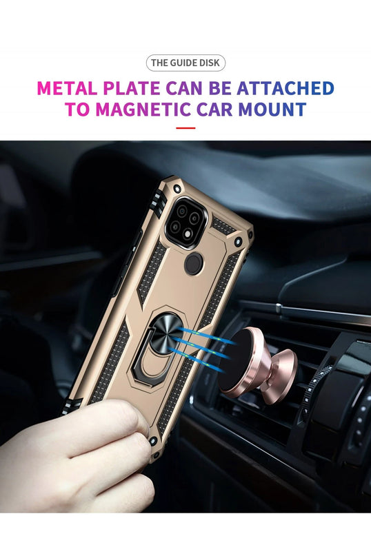 Realme C21 Sofya Yüzüklü Silikon Kapak Kılıf 7