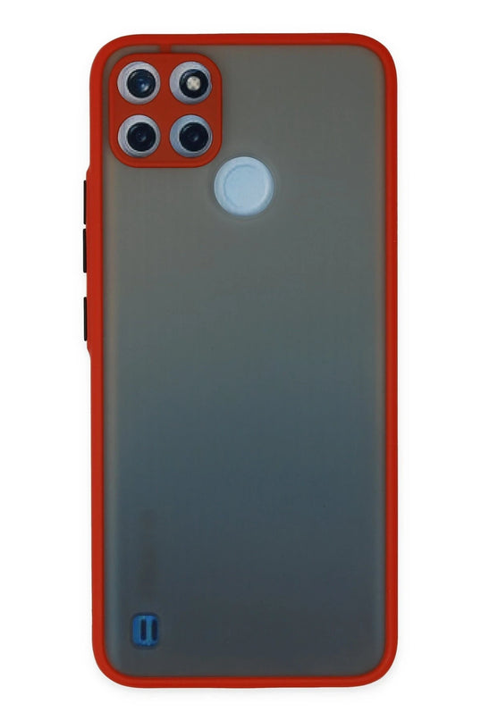 Realme C21Y Montreal Silikon Kapak Kılıf - Kırmızı