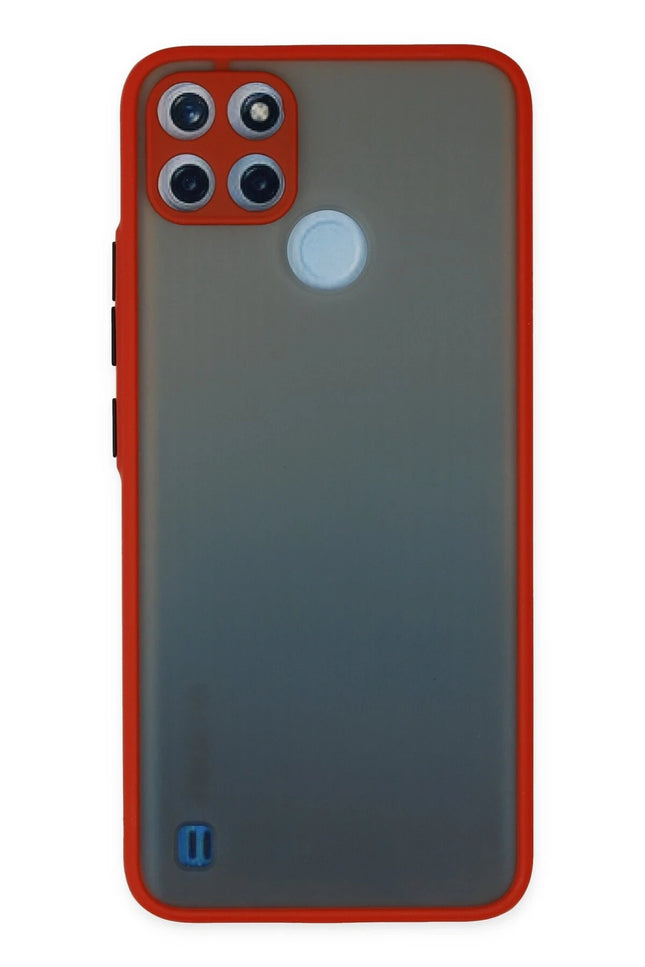 Realme C21Y Montreal Silikon Kapak Kılıf - Kırmızı