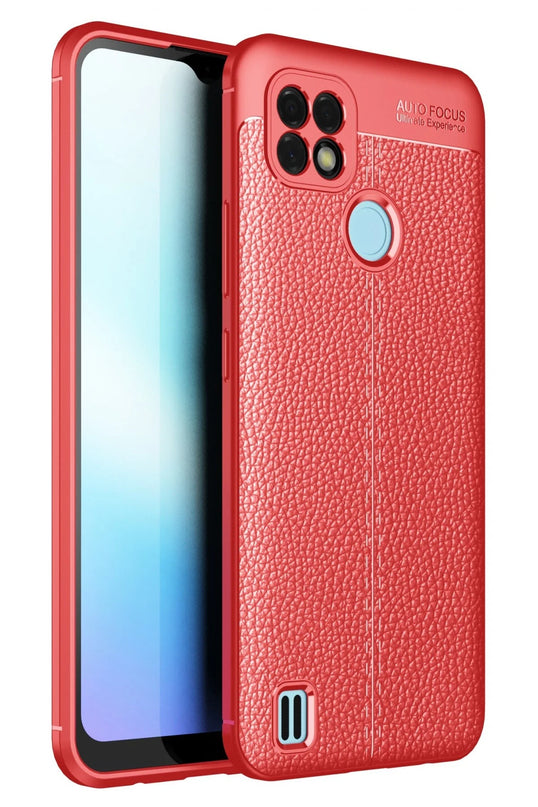 Realme C25 Auto Focus Kapak Kılıf - Kırmızı