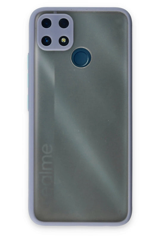 Realme C25 Montreal Silikon Kapak Kılıf - Gri