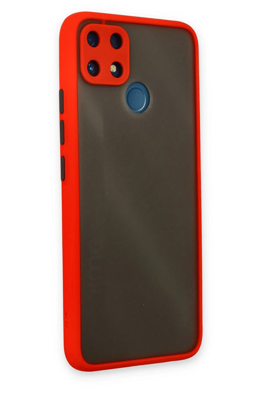 Realme C25 Montreal Silikon Kapak Kılıf - Kırmızı 2