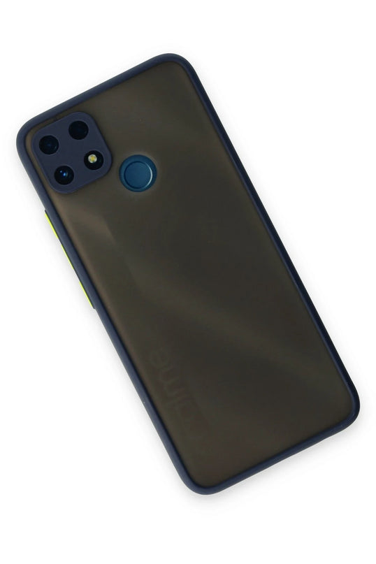 Realme C25 Montreal Silikon Kapak Kılıf - Lacivert 3