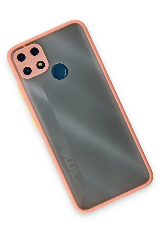 Realme C25 Montreal Silikon Kapak Kılıf - Pembe 3