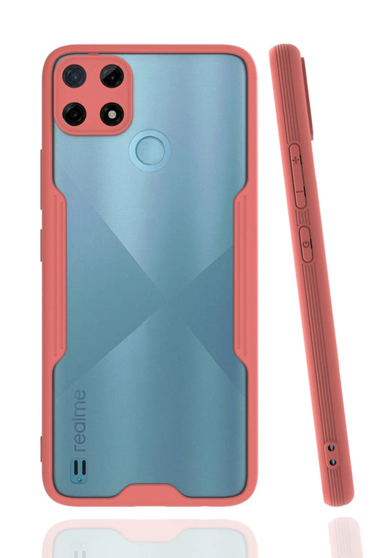 Realme C25Y Platin Silikon Kılıf - Pembe