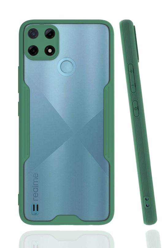 Realme C25Y Platin Silikon Kılıf - Yeşil