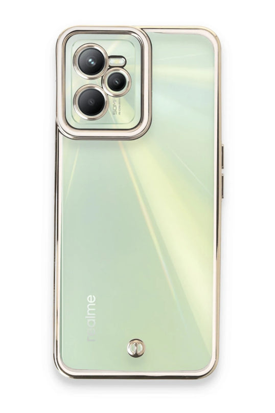 Realme C35 Liva Lens Silikon Kılıf - Beyaz
