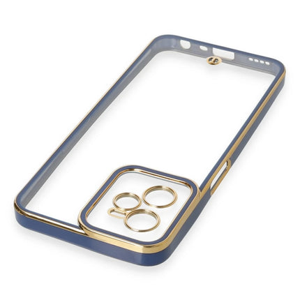 Realme C35 Liva Lens Silikon Kılıf - Mavi 4