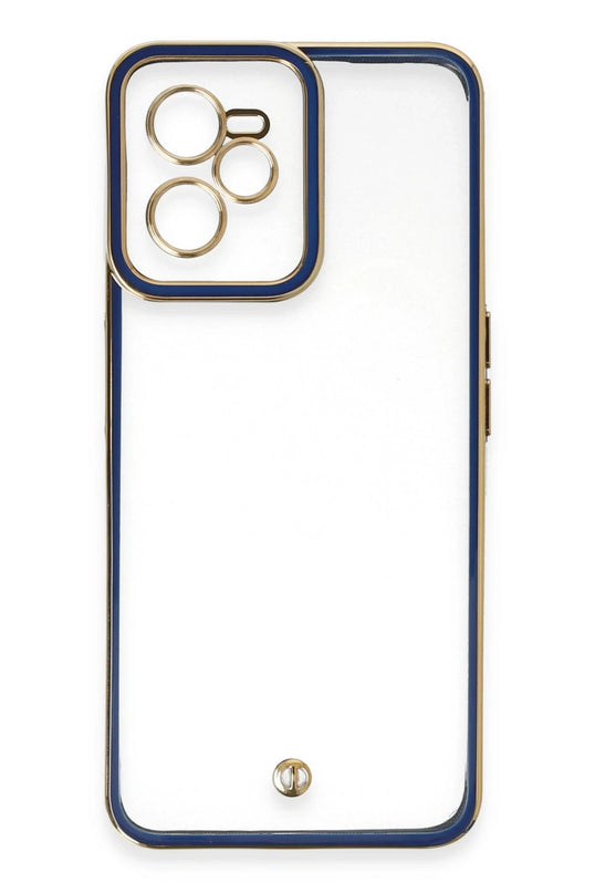 Realme C35 Liva Lens Silikon Kılıf - Mavi 2