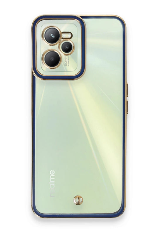 Realme C35 Liva Lens Silikon Kılıf - Mavi