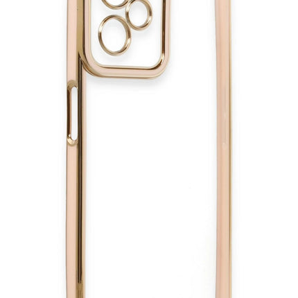 Realme C35 Liva Lens Silikon Kılıf - Pudra 3