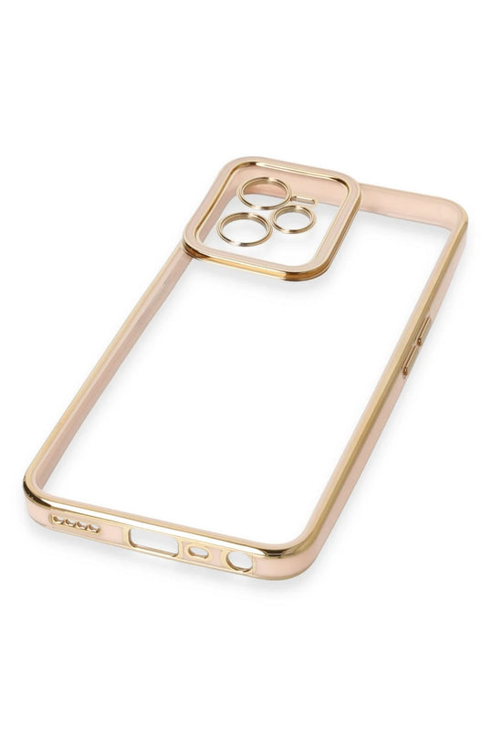 Realme C35 Liva Lens Silikon Kılıf - Pudra 5