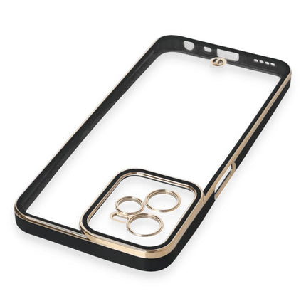 Realme C35 Liva Lens Silikon Kılıf - Siyah 4
