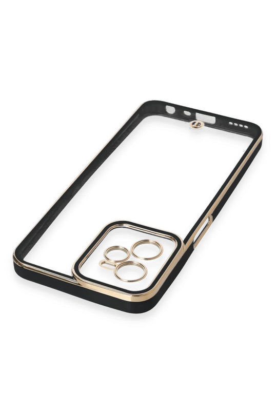 Realme C35 Liva Lens Silikon Kılıf - Siyah 4